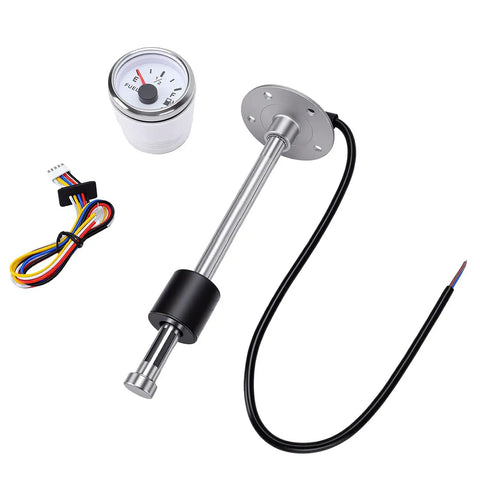 Dead Simple Drop In Fuel Sender Unit And Gauge Kit With 12 Inch Sweep Dial And 240 To 33 Ohm Standard for monitoring fuel levels.