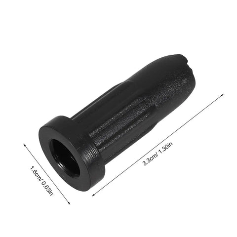 Fifty Pack Black Nylon Caster Stem Socket Sleeve With Secure Grip Neck For Office Chair Leg Swap Bushing detail showing black nylon material.