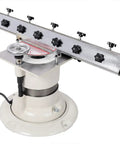 Built Like A Tank Cast Iron 6 Inch Bench Grinder With Half Horsepower Motor and adjustable tool rest detail view.