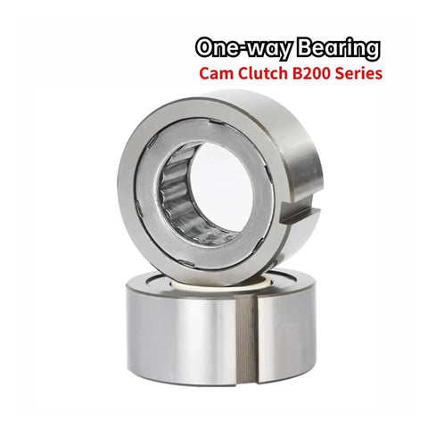 Shop Tested Workhorse B205 Cam Clutch Needle Roller One Way Bearing With Keyway, shown in detailed view, steel structure.