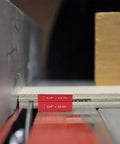 Pro Grade Setup Blocks Height Gauge Set For Router And Table Saw Seventeen Piece Aluminum Height Master in use on table saw