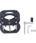 Pro Level 4 Jaw Router Table Insert Plate Dead Serious Aluminum Build with height adjustment crank for 64-66mm collets.