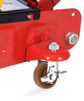 Close-up of Heavy Duty 4 Inch Nylon Caster Wheel Replacement For Oven Rack And Freezer Cart, showcasing brown nylon and metal mounting.