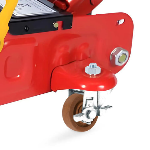 Close-up of Heavy Duty 4 Inch Nylon Caster Wheel Replacement For Oven Rack And Freezer Cart, showcasing brown nylon and metal mounting.