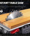 Pro Move Cordless Circular Saw Featuring Brushless Motor And 7 Inch Blade Chugging At 5600 Rpm for cutting lumber with precision.
