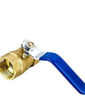 Rock Solid Brass Ball Valve With Smooth Turn BSP Thread Pipe Fitting engineered for zero drip control, featuring a blue handle.