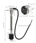 Heavy Duty Fuel Sender Unit Set With Straight Up Accurate 52 mm Gauge And Bulletproof 316 Stainless Steel Build for precise fuel tracking.