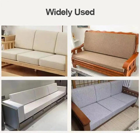 Heavy Duty Memory Foam Sheets For Couch And Sofa Makeovers Major Chill Factor High Resilience Replacement Blocks For Seats Dog Beds And Custom Builds 20 By 20 Inch Solid As A Rock Cushion Pads showcased on various sofas.