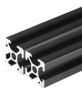 Hella Durable T Slot 2020 Aluminum Extrusion Profile 400mm Length Anodized Black Surface 6063 Grade Alloy smooth linear rail multiple angles