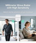 Wireless Human Presence Sensor With MmWave Radar For Occupancy And Motion Detection Battery Powered IPX3 Water Resistant