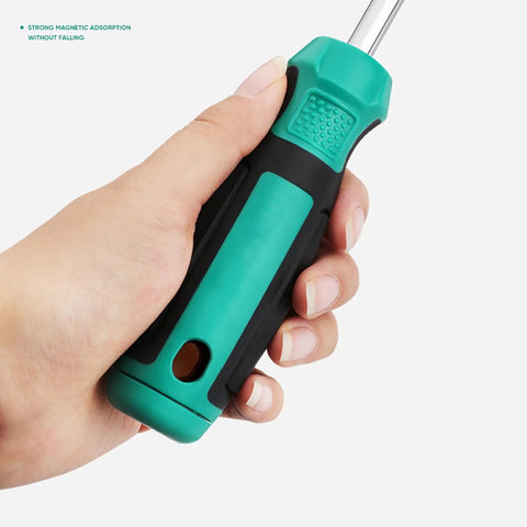 Hand holding a Fort Knox Tough Hex Nut Driver Socket Set featuring ergonomic grip and strong magnetic adsorption for repairs.
