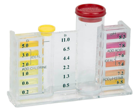 Five Way Pool And Spa Test Kit Featuring Dead On Accuracy For Chlorine Bromine Ph Alkalinity And Acid Demand Inside A Tough Travel Case