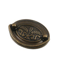 Top Shelf Heavy Duty Oval Ring Drawer Pulls Antique Zinc Alloy Cabinet Handles in bronze finish, 82 x 62 mm size, solid construction.