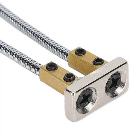 DIY Friendly Third Hand Soldering Station for Electronics Repair, Adjustable Duplex Clip Holders With Magnifying Glass, Welding Helper Hands For PCB And Circuit Board Work, Pro Grade Stability And Flexible Arms close-up of dual spring arms and clip mount