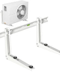 Heavy Duty Mini Split Wall Mount Bracket Built Like A Tank For 7000 To 18000 BTU AC Units with leveler and rubber dampers.