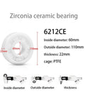 Premium Zirconia Ceramic Bearings For Ridiculously Smooth Rolling And Zero Rust Headaches With Heavy Duty Construction That Totally Slays Steel Components In Every Motor Assembly 60 By 110 By 22 Millimeter showing measurements of inside, outside diameters and thickness.