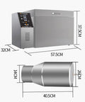 Kickstart Your Morning Brew With This Top Shelf Electric Coffee Bean Roaster featuring a stainless steel body and precise controls.