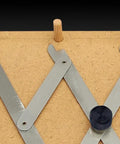 Mk2 Equidistant Measuring And Marking Tool With Center Point Finder For Quick Even Spacing Of Screws Nails Hooks Dowels Pins And Fixings, Seven Built In Marking Points In One Setup For Precise Layout on wood board
