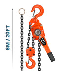 Heavy Duty Manual Chain Winch Lever Hoist 13200 Lbs Come Along With Upgraded Auto Chain Lead And 360 Degree Rotating Hook