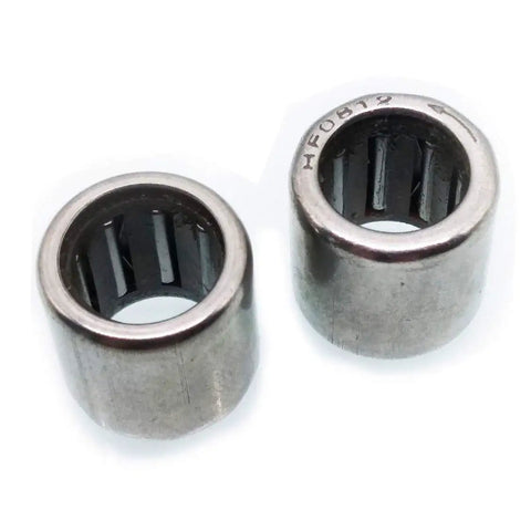 Pro Grade Shop Heavy Pack Of Five HF0812 One Way Clutch Miniature Needle Roller Bearings built of chrome steel, 8x12x12mm size.