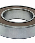 Rock Solid Heavy Duty Deep Groove Ball Bearing 6903DDU Double Rubber Seals 17X30X7MM side view showing steel cage construction.