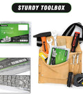 Heavy Duty Rack Mount Cage Nuts and M6 X 16mm Thumb Screws Kit With 304 Stainless Steel in toolbox with tools.
