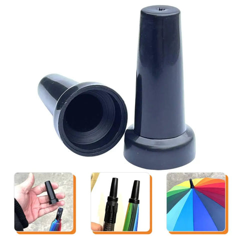 Dead Simple Umbrella Tip Caps 2 Pack Replacement Top Covers For Patio Umbrellas Tough As Nails End Plugs Weatherproof Fit black plastic caps