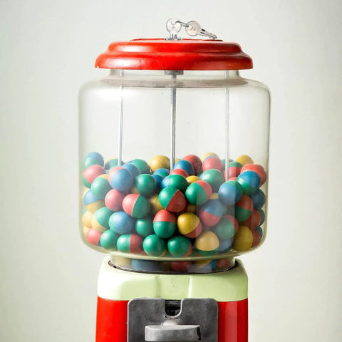 Universal Gumball Machine Keys Replacement For Secure Cylinder Lock With Durable Metal And Plastic Build Easy Installation Compatible With Most Vending Machines Keeps Your Setup Locked And Secure By HEALEEP image of classic gumball machine