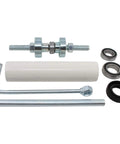 Rock Solid Tub Bearing Installation Tool With Oem Style Tub Seal And Bearing Kit Compatible With WTW7300XW2 Washing Machine. Components laid out including bearing, seal, and tool.