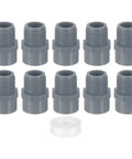 10 Pack PVC Male Adapter Pipe Fittings Three Quarter Inch 2 Way Socket To Male Thread Hose Connection Couplings With Sealant Tape
