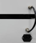 Close-up of connections on 60W Dental Lab Dust Collector With Multi Stage Filtration And Polishing Suction Station.