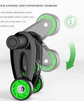Smooth Roll Foldable Ab Wheel Designed For Serious Core Shreds And Rock Solid Motion Portable Fitness Tool with rotating double wheel bracket.