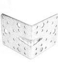 Heavy Duty Galvanized Steel Angle Bracket Set Delivers Helluva Strength To Wood Joins Featuring Rock Solid Reinforcement in corner view