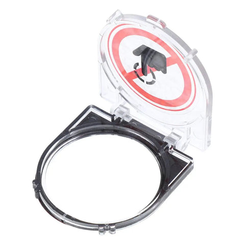 Transparent Push Button Switch Cover For Computers And Elevators, Kid Proof Power Button Protector, durable clear switch guard open view