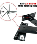 Black iron 12 Pack T Hinges 4 Inch Iron Shed Hinges For Cabinet Doors And Barn Doors Built To Last With Multiple Screw Holes