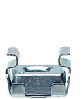 Heavy Duty M6 Cage Nut And Screw Assortment Including Plastic Washers For Server Rack And Networking Cabinet Installation showing a black screw, cage nut, and plastic washer.