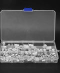 Open storage case with Beefy Aluminum Rivet Nut Kit M3 to M8 threaded inserts for sheet metal and DIY projects