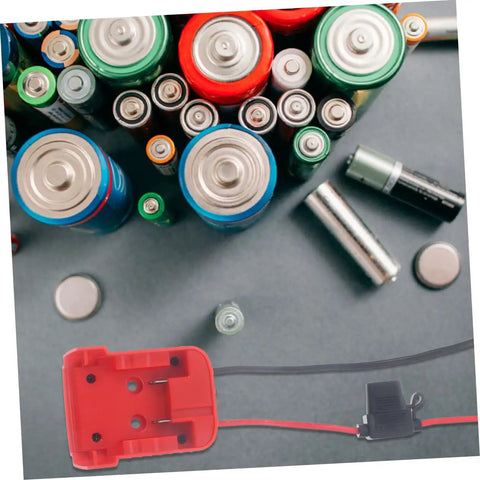 Lithium Battery Adapter Conversion Kit for Power Tools Easy DIY Install Power Connector with various batteries visible