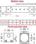 Top Notch T12 Trapezoidal Lead Screw Kit With Brass Nut And Nema11 28mm Stepper Motor For 6mm Pitch dimensions diagram.