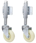 Straight Up Heavy Duty 4 Inch Spring Loaded Gate Casters Rock Solid Nylon Gate Wheels with smooth rolling action