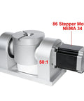 Rock Solid Cnc Rotary Axis Featuring Nema 34 Stepper Motor And Harmonic Drive Gearbox For Fourth And Fifth Axis Precision Machining With Sweet 50 To 1 Ratio Killer Shop Upgrade, showing compact design and drive motor.