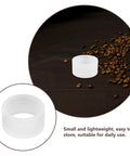 Compact Sturdy Coffee Pressing Adapter For Coffee Holder, Lightweight White PP Material, Pro Grade Precision Craftsmanship For Even Espresso Compression, No Fuss Portable Espresso Machine Accessory, Replacement Ring And Powder Holder Base, small white ring