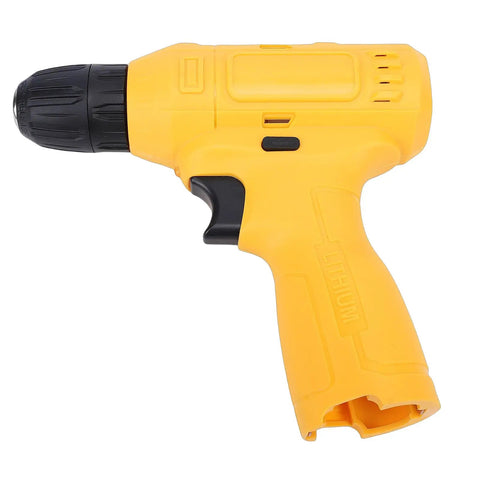 Badass Cordless Drill Driver With 3 8 Inch Chuck And 15 Nm Torque showing yellow casing, ergonomic grip, designed for home repair tasks.