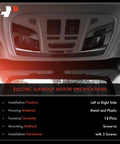 Sunroof Motor For Ford Explorer 2011-2017 With 14 Pin Connector specifications showing left or right side installation.