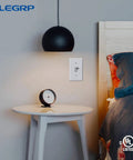 Installed Three Way Toggle Light Switch 15 Amp 120 Volt In Wall Quiet Framed Glossy White Built Tough Self Grounding