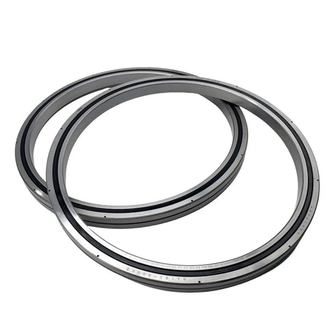 Kick Ass Precision Cross Roller Slewing Bearing Ra7008 UUCC0 for Industrial Robot Arm, close-up view of two sealed roller rings.