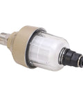 Automatic Pneumatic Water Drain Valve For Air Compressor And Cooling Systems - Easy Install Clear G1/2 Inch condensate discharger with a transparent housing.