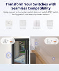 Dope Tiny 10A WiFi Smart Light Switch Module For Diy Home Automation with compatibility for various switches shown.