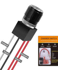 Road Ready Smooth Flicker Free DC Led Dimmer Switch For RV Camper interior lighting with pull off knob and wiring connections.