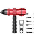 Rivet Nut Tool Kit For DIY Projects with Drill Adapter No Rivet Nuts Included Fits M3 Through M8 Nuts, easy grip handle shown